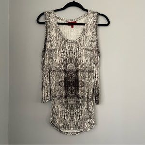 Jennifer Lopez Off The Shoulder Jersey Material Long Sleeve Shirt Embellished M